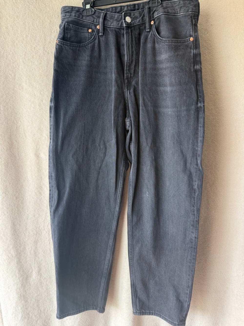 H&M Men's Relaxed-Fit Black Jeans